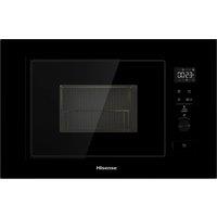 Hisense BIM320G52BGUK 20 Litre 38cm High, Built In Small Microwave With Grill - Black, Black