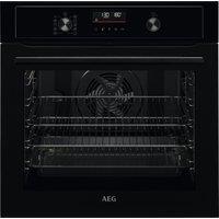 AEG 3000 SurroundCook BPX535061B Built In Electric Single Oven with Pyrolytic Cleaning - Black - A+ Rated, Black