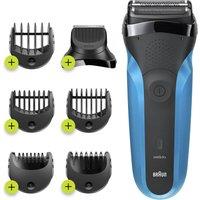 Braun Series 3 Mens Shaver - Black / Blue, Black
