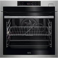 AEG 7000 SteamCrisp BSE772380M Built In Electric Single Oven with Pyrolytic Cleaning - Black / Stainless Steel - A++ Rated, Black