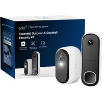 Arlo Essential E3 OUTDOOR 2K + DOORBELL HD Smart Home Security Camera - White, White
