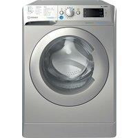 Indesit Push&Go BWE 81496X SV UK 8kg Washing Machine with 1400 rpm - Silver - A Rated, Silver