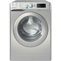 Indesit Push&Go BWE 91496X SV UK 9kg Washing Machine with 1400 rpm - Silver - A Rated, Silver