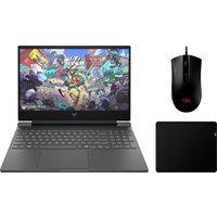 HP Victus 15-fa2300na 15.6" Gaming Laptop - NVIDIA GeForce RTX 4050, Intel Core i5, 512GB SSD - With HyperX Pulsefire Core - Gaming Mouse, HyperX Pulsefire Mat - Gaming Mouse Pad - Black - With Gaming Mouse + Gaming Mouse Pad, Black