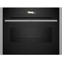 NEFF N70 C24MR21N0B Built In Compact Electric Single Oven with Microwave Function - Stainless Steel, Stainless Steel