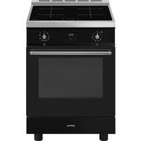 Smeg Concert C6IPBLT2 60cm Electric Cooker with Induction Hob - Black - A Rated, Black