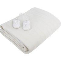 Carmen C81190 Fitted Electric Blanket For Double Bed, White