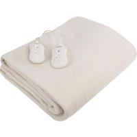Carmen C81191 Fitted Electric Blanket For King Size Bed, White