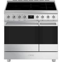 Smeg Symphony C92IPX2 90cm Electric Range Cooker with Induction Hob - Stainless Steel - A/A Rated, Stainless Steel