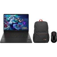 HP OMEN 16-ap0300na 16" Gaming Laptop - NVIDIA GeForce RTX 5060, AMD Ryzen 9, 1TB SSD - With HyperX Pulsefire Haste 2 Core - Gaming Mouse, HyperX Delta Backpack - Black - With Gaming Mouse + Gaming Backpack, Black