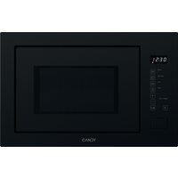 Candy CA38FL7N25WXBUK 25 Litre 38cm High, Built In Small Microwave With Grill - Black, Black