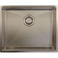 Harlyn Carbis Single bowl inset/undermount PVD Gunmetal, Gunmetal