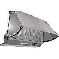 Candy CBP613NGR/1 60cm Integrated Cooker Hood for Ducted/Recirculating Ventilation - Silver, Silver