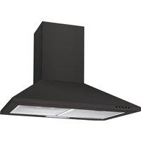 Candy CCE60NN 60cm Chimney Cooker Hood for Ducted/Recirculating Ventilation - Black, Black