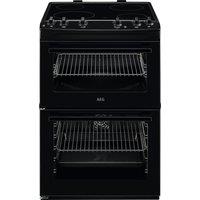 AEG CCX6501ACB 60cm Electric Cooker with Ceramic Hob - Black - A Rated, Black