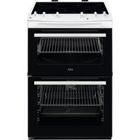 AEG CCX6501ACW 60cm Electric Cooker with Ceramic Hob - White - A Rated, White