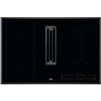 AEG 6000 Extractor Hob CDE84543FB 80cm Venting Induction Hob - Black - For Ducted Ventilation, Black