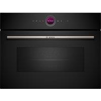 Bosch Series 8 CEG732XB1B 36 Litre 46cm High, Built In Microwave With Grill - Black, Black