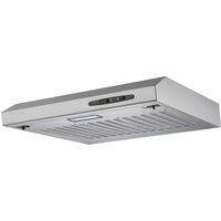 Candy CFT610/5S/1/UK 60cm Chimney Cooker Hood for Ducted/Recirculating Ventilation - Silver, Silver