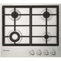 Fisher & Paykel CG604DNGX1 60cm Gas Hob - Stainless Steel, Stainless Steel