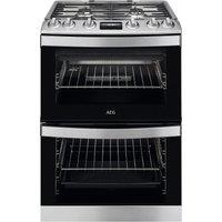 AEG CGB6131ACM 60cm Gas Cooker with Fixed rate grill - Stainless Steel - A Rated, Stainless Steel