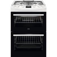 AEG CGX6130ACW 60cm Gas Cooker - White - A/A Rated, White