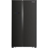 Candy CHSBSV5172EBKN Frost Free American Fridge Freezer - Black - E Rated, Black