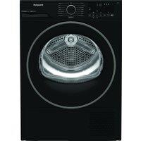 Hotpoint FabicCare C HSD 82M BB UK 8Kg Heat Pump Tumble Dryer - Black - A+ Rated, Black