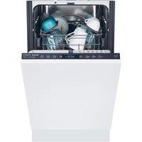 Candy Rapid CI0C7SB0FA-80 Wifi Connected Fully Integrated Slimline Dishwasher - Black Control Panel with Fixed Door Fixing Kit - C Rated, Black