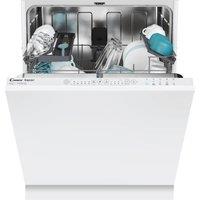 Candy Rapid CI3E53E0W Fully Integrated Full Size Dishwasher - White Control Panel with Fixed Door Fixing Kit - E Rated, White