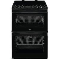 AEG 6000 SteamBake CIB6743ACB 60cm Electric Cooker with - Black - A Rated, Black