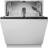 Candy Rapid CIP 3D9E0B-80 Fully Integrated Full Size Dishwasher - Silver Control Panel - D Rated, Silver