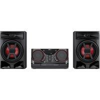 LG XBOOM CK43N CK43N.DGBRLLK 300 Watt Mini Hi-Fi System with Bluetooth - Black, Black