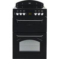 Leisure CLA60CEK 60cm Double Oven Electric Cooker with Ceramic Hob - Black - A/A Rated, Black