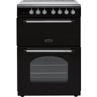 Rangemaster Classic 60 CLA60EIBL/C 60cm Electric Cooker with Induction Hob - Black / Chrome - A/A Rated, Black