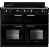 Rangemaster Classic Deluxe BC CLDLB110EIPGBL/CM1 110cm Electric Range Cooker with Induction Hob - Black / Chrome - A/A Rated, Black