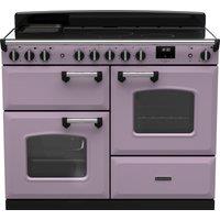 Rangemaster Classic Deluxe OC CLDLO110EIPHTH/CM1 110cm Electric Range Cooker with Induction Hob - Heather / Chrome - A/A Rated, Purple
