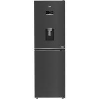 Beko AeroFlow HarvestFresh CNAD5692DVPZ 192cm 50/50 Frost Free Fridge Freezer - Black Steel - D Rated, Black
