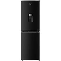 Beko HarvestFresh CNE4581DVB 181cm 60/40 Frost Free Fridge Freezer - Black - E Rated, Black