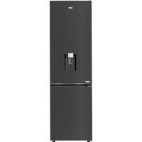 Beko HarvestFresh CNG5603DVPZ 204cm 60/40 Fridge Freezer - Black Steel - D Rated, Black