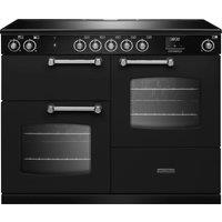 Rangemaster Cotswold COTO110EIPCBL/CM1 110cm wide Electric Range Cooker with Induction Hob - Black - A Rated, Black
