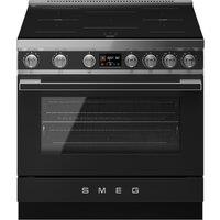 Smeg Portofino CPF90I1PAN2 90cm wide Electric Range Cooker with Induction Hob - Anthracite - A Rated, Grey