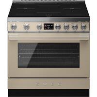 Smeg Portofino CPF90I1PML2 90cm wide Electric Range Cooker with Induction Hob - Moonlight - A Rated, Silver