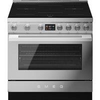 Smeg Portofino CPF90I1PX2 90cm wide Electric Range Cooker with Induction Hob - Stainless Steel - A Rated, Stainless Steel