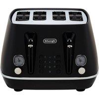 De'Longhi Distinta X CTIN4003.BK 4 Slice Toaster - Black, Black