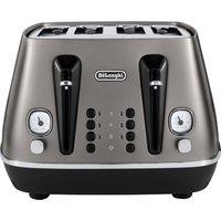 De'Longhi Distinta X CTIN4003.TB 4 Slice Toaster - Titanium, Titanium