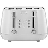 De'Longhi Eclettica CTY4003.W 4 Slice Toaster - White, White