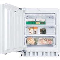 Candy CUS68EWK Integrated Under Counter Freezer with Fixed Door Fixing Kit - E Rated, White