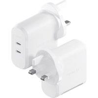 Cygnett PowerMaxx 70W Dual Port GaN Wall Charger - White, White