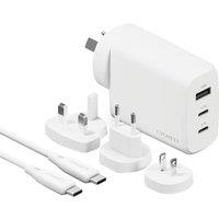 Cygnett Voyager 67w Multiport GaN Travel Wall Charger - White, White